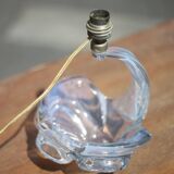 Pied de lampe en cristal