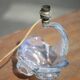 vintage crystal lamp, opalescent lamp base, bedside lamp, crystal table lamp, decoration