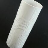 Large vase by gerold-porzellan op-art abstract relief decor 1960s/1970
