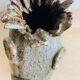 Vase stings zoomorphic flowers by Alexandre Kostanda, ceramic fish