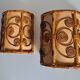 Paire d'appliques en bambou
