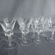 Série de 8 verres à vin blanc en cristal de Bayel