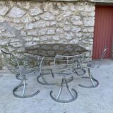 Glass dining table