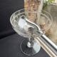 6 Champagne glasses – Saint Louis Christmas service rock crystal engraving 3540