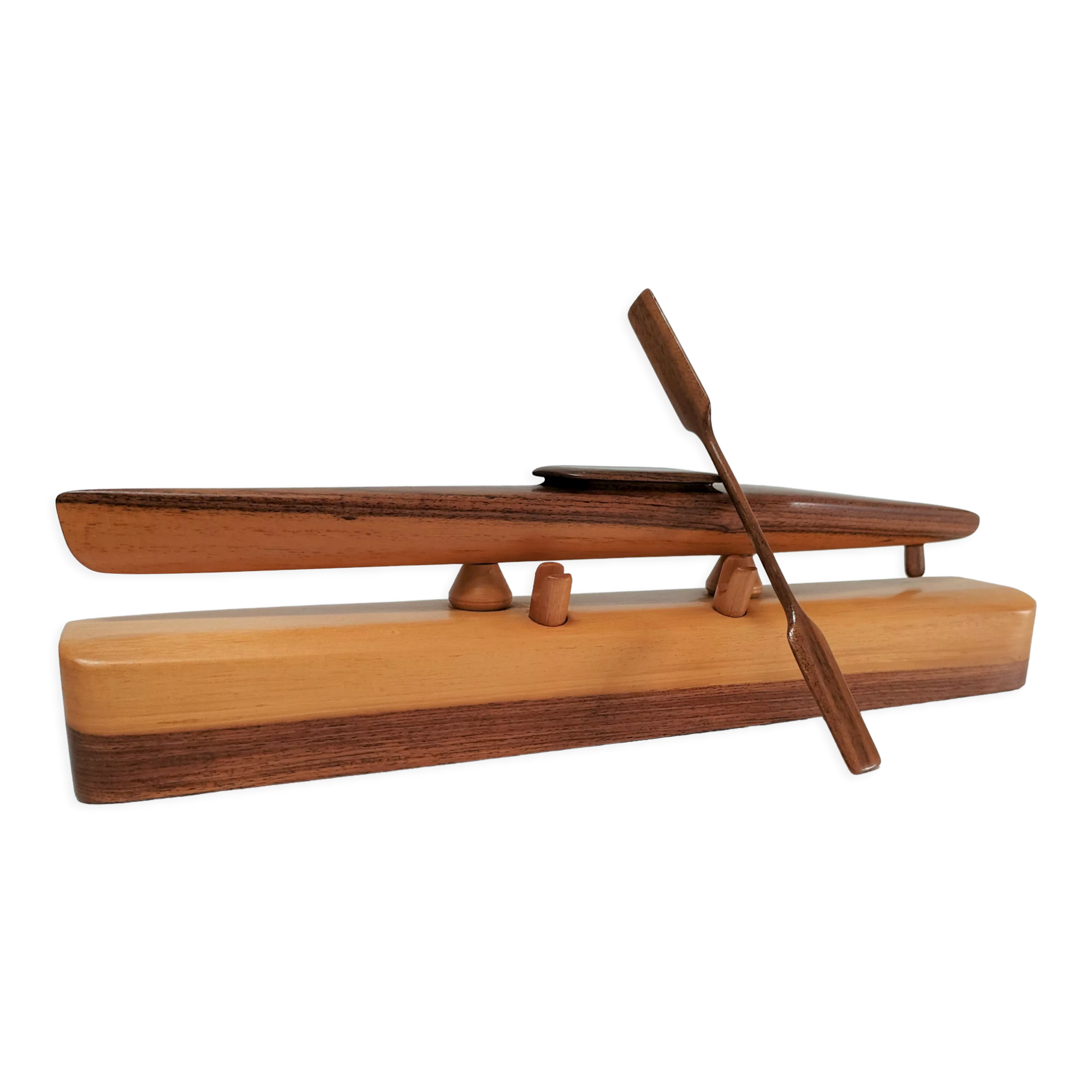 Kayak scale model violet wood