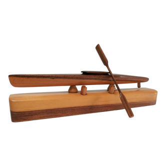 Kayak scale model violet wood