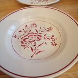Hollow plates iron earth Lunéville KG carnation model