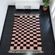 Authentic handwoven natural wool rug size 2/3 m