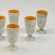 Set of 6 vintage mazagrans, Salins France