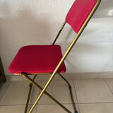 Red Lafuma folding chair