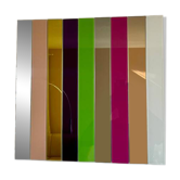 Miroir sculptural en verre coloré, signé Andrea Lussoli