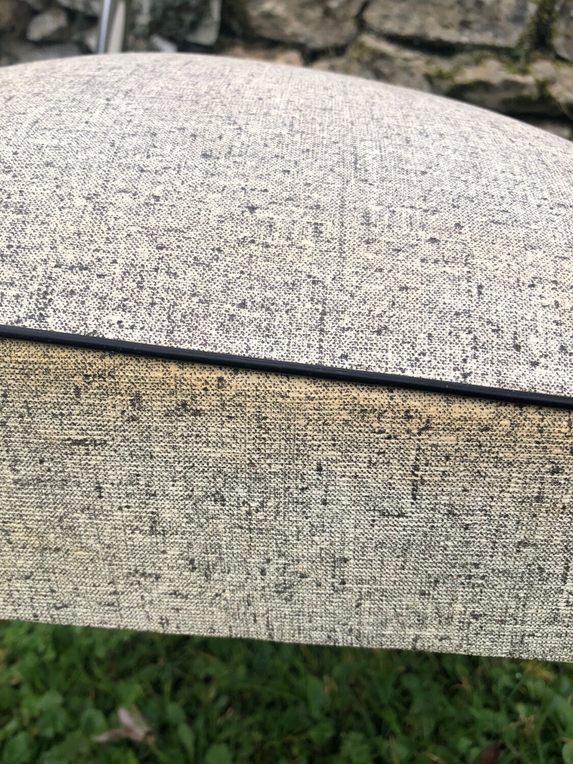 Leatherette office armchair