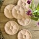 Set of 6 vintage pink oyster plates Digoin Sarreguemines