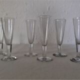 6 flutes champagne glasses