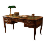 Bureau vintage bois et cuir