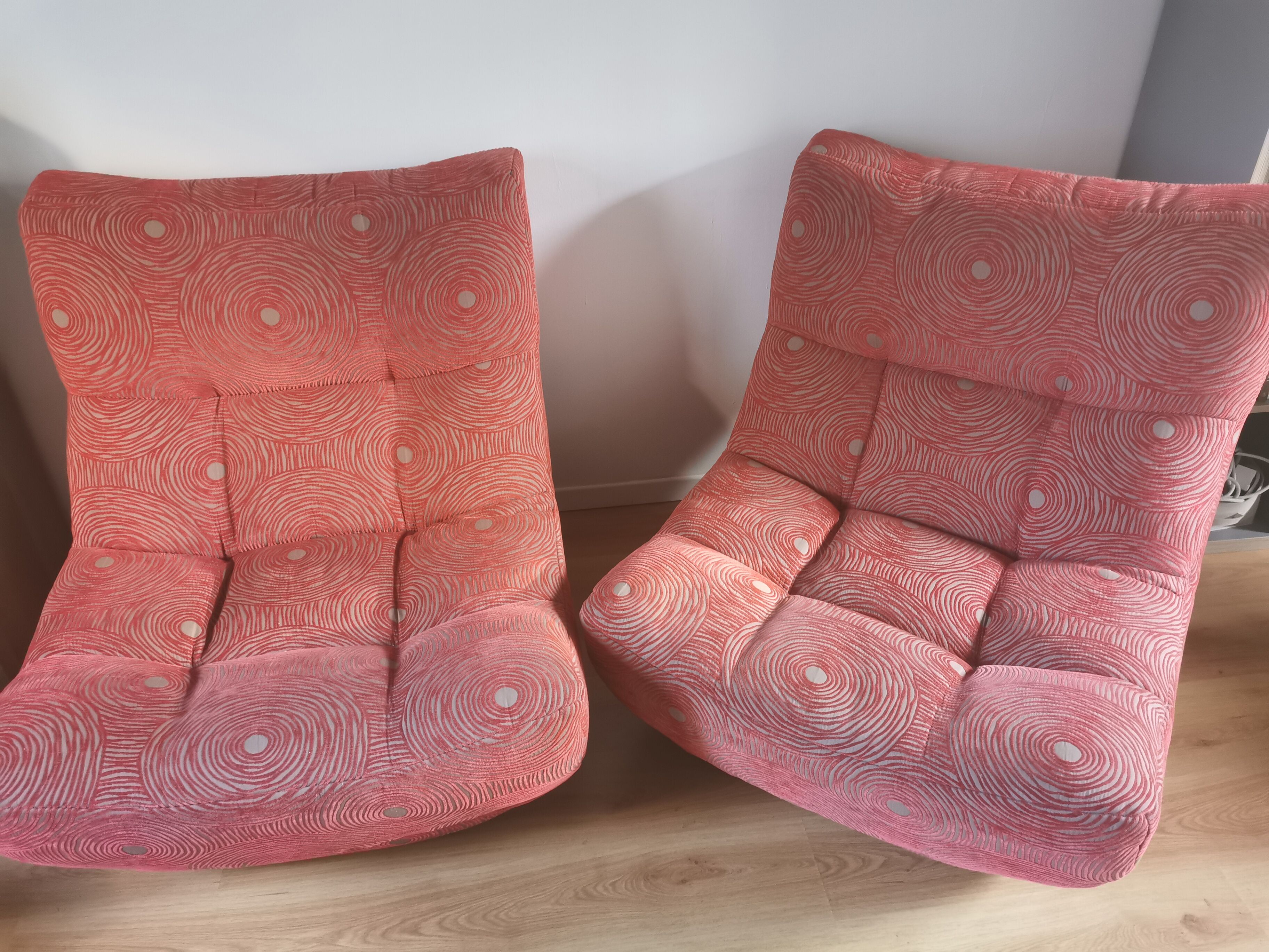 Armchairs Château d'Ax-modular sofa fabric, Model 1744