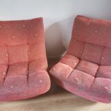 Armchairs Château d'Ax-modular sofa fabric, Model 1744