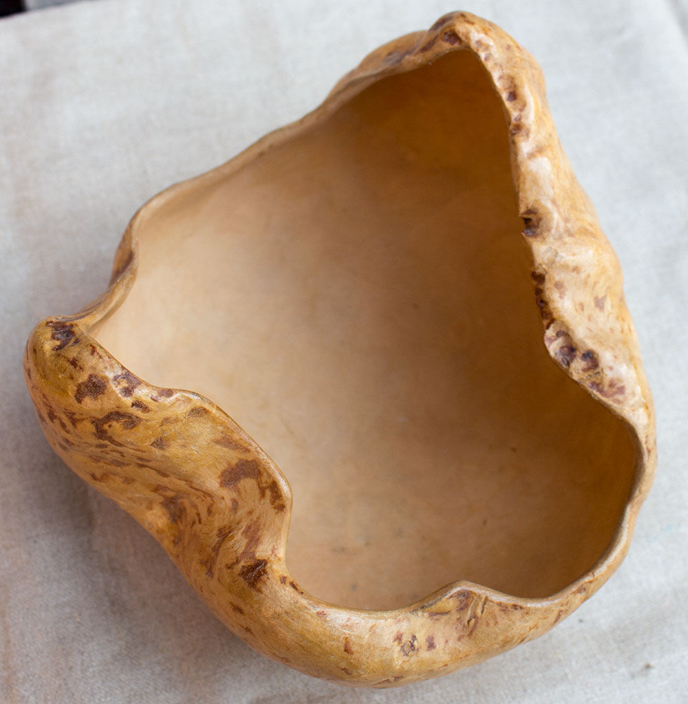 Old wooden bowl from Sweden Lapland 13 cm