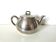 vintage teapot covered with silver metal