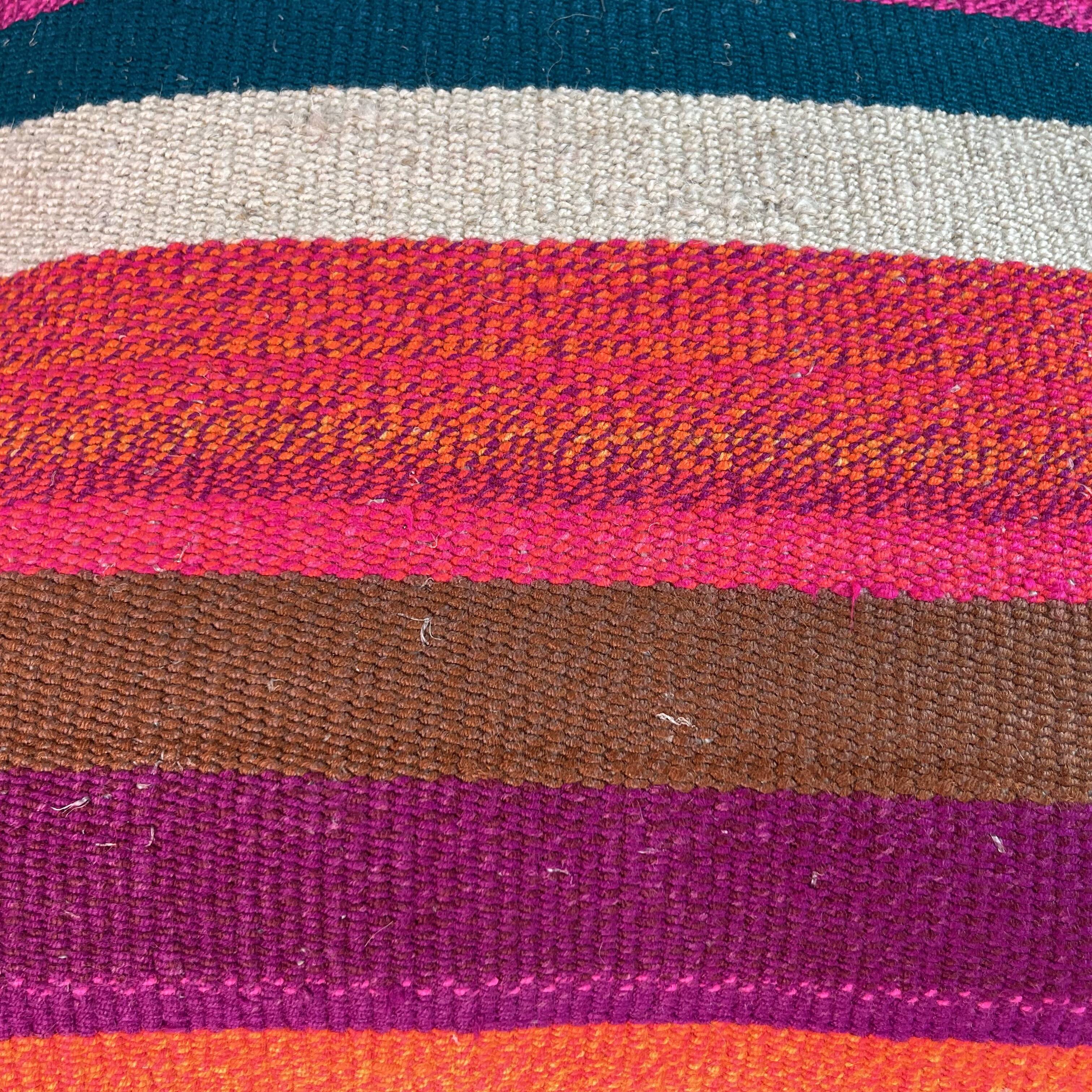 Vintage turkish kilim cushion cover , 40 x 40 cm