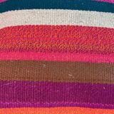Vintage turkish kilim cushion cover , 40 x 40 cm