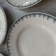 Plates in Amandinoise Saint-Amand earthenware