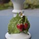 Strawberry earthenware candlestick