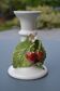 Strawberry earthenware candlestick