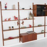 Teak modular shelving unit, Danish design, 1970s, made in Denmark