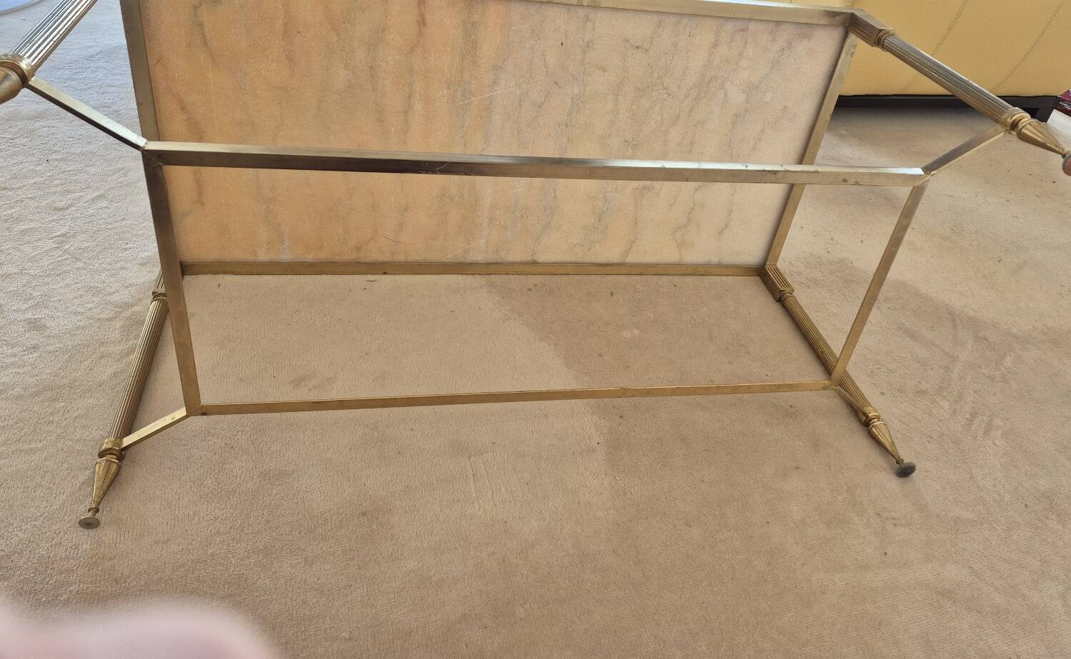 Louis XVI style coffee table in marble