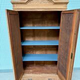 Art Deco oak wardrobe with mirrors (refurbished)