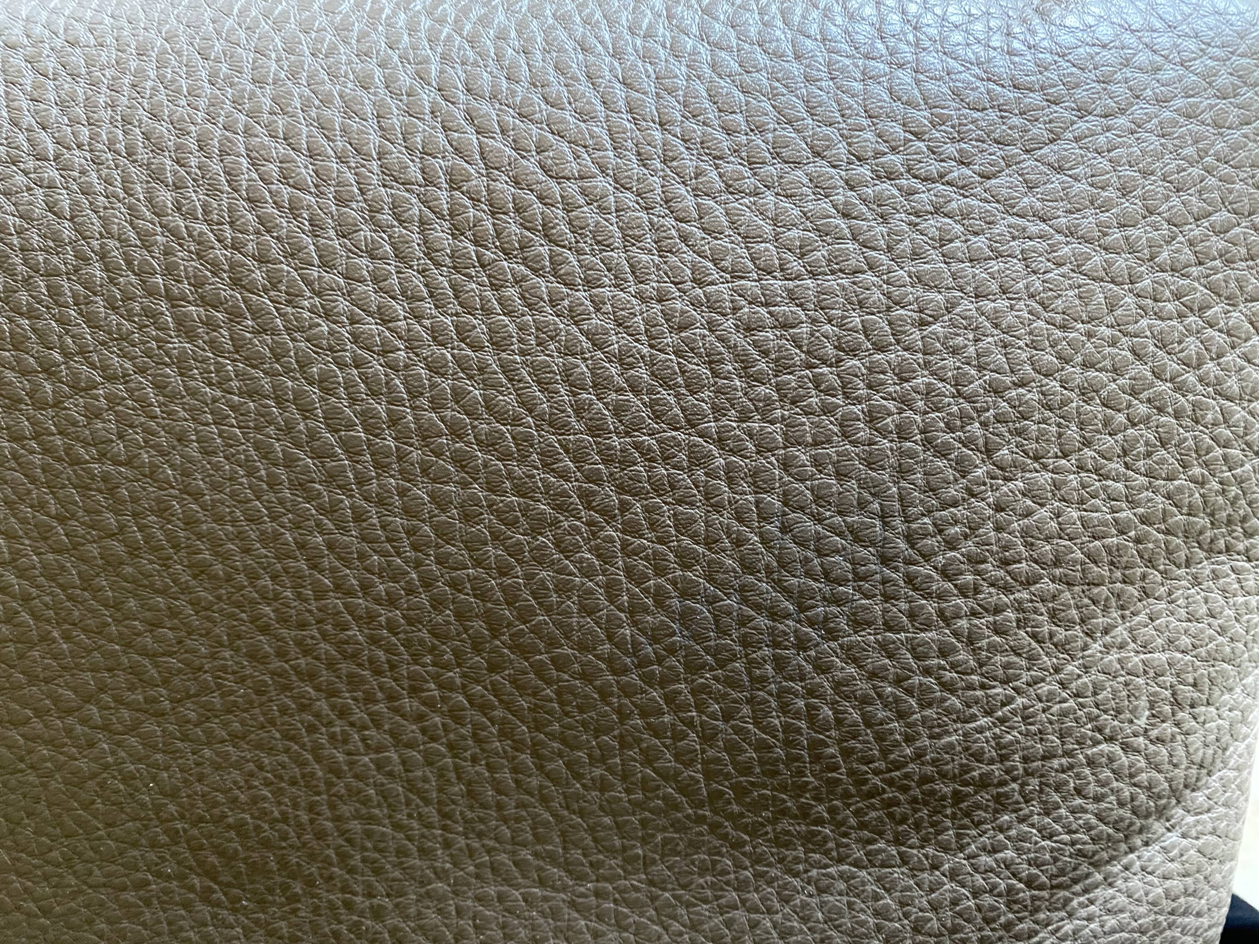 JP Audebert linear model 3-seater sofa in mocha leather