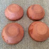 4 glazed terracotta bowls