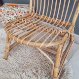 Children's armchair bamboo wicker