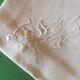 12 old damask linen napkins with a monogram