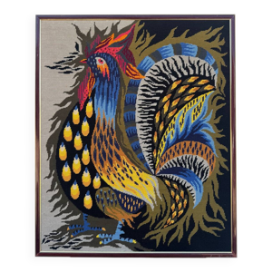 Tapisserie coq flamboyant