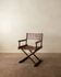 Italian Modern Vintage Folding Director's Chair in Wood and Leather, 1980s