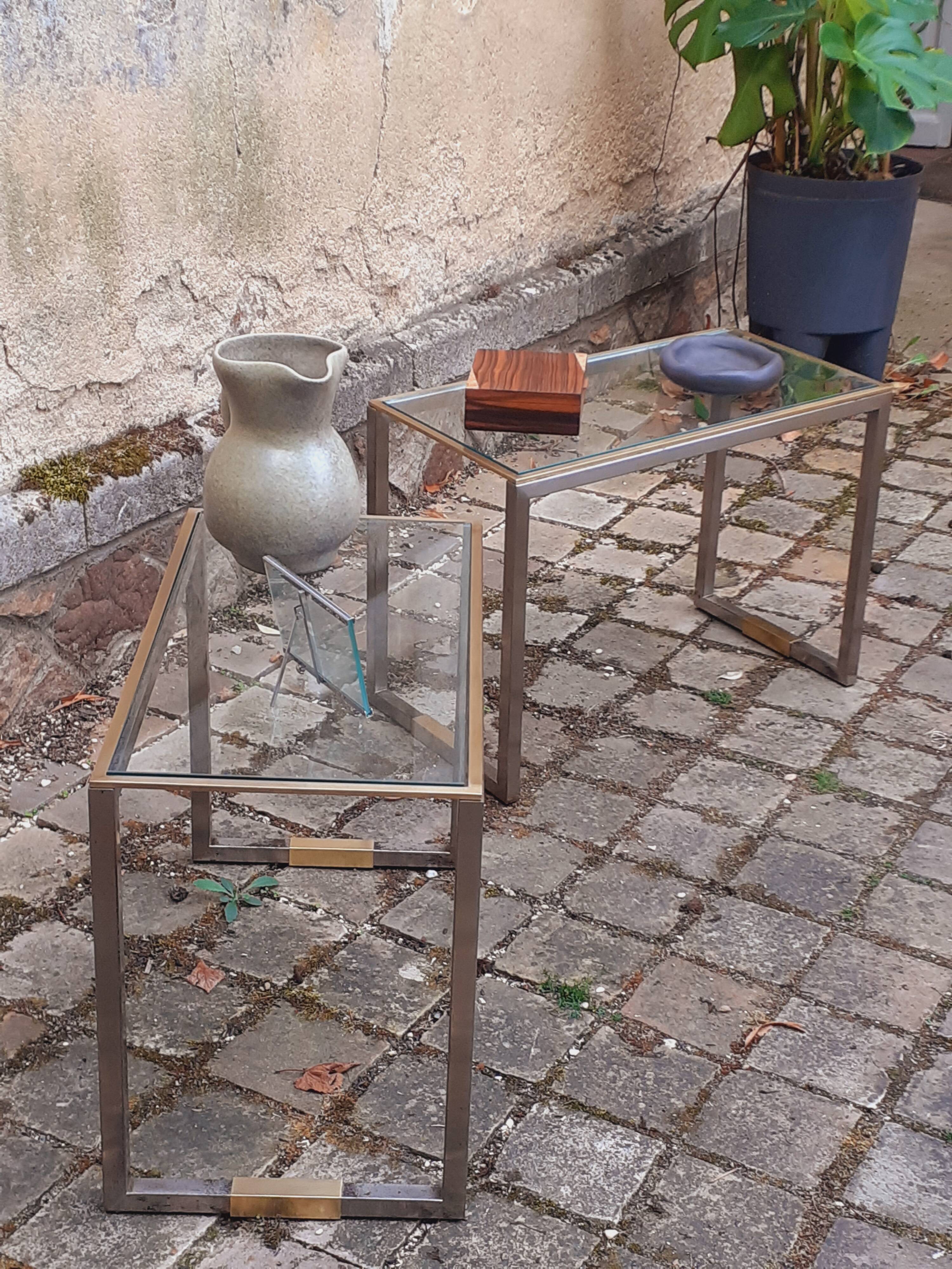 Paire de bout de canapé, chevets année 70