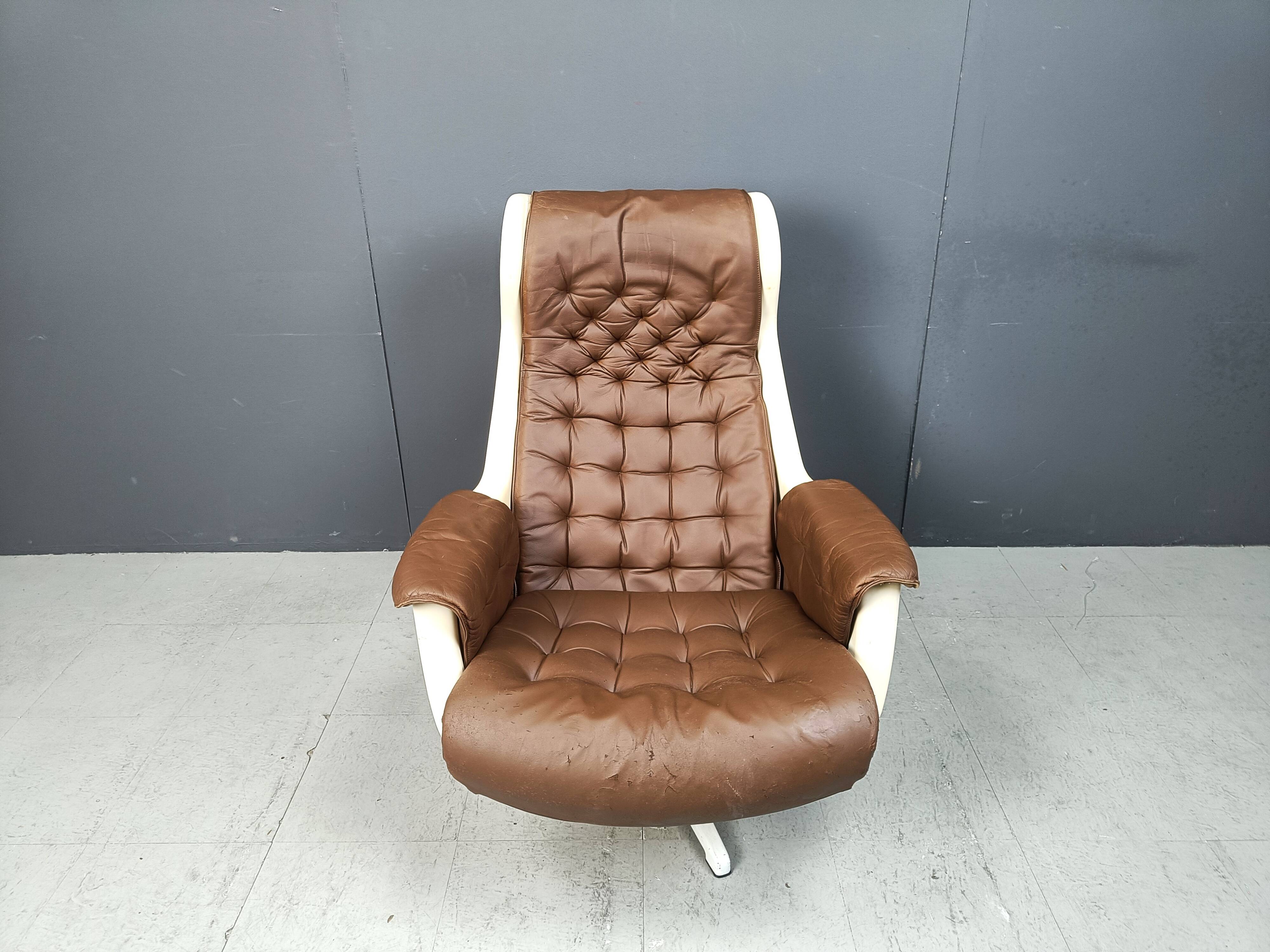 Mid-Century Space Age Galaxy Armchair by Alf Svensson for Dux, 1968