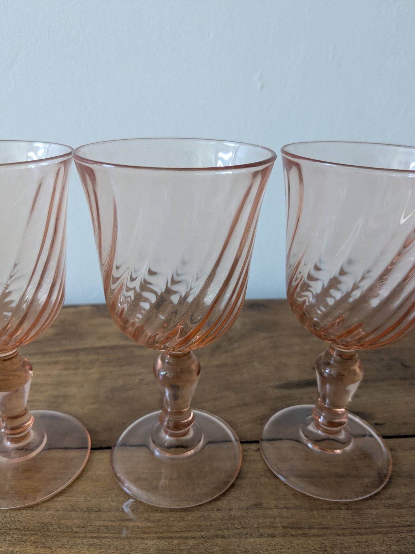 Rosaline footed glasses
