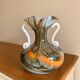 Vase en verre marbré italien 70s