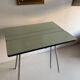Vintage folding table light blue formica