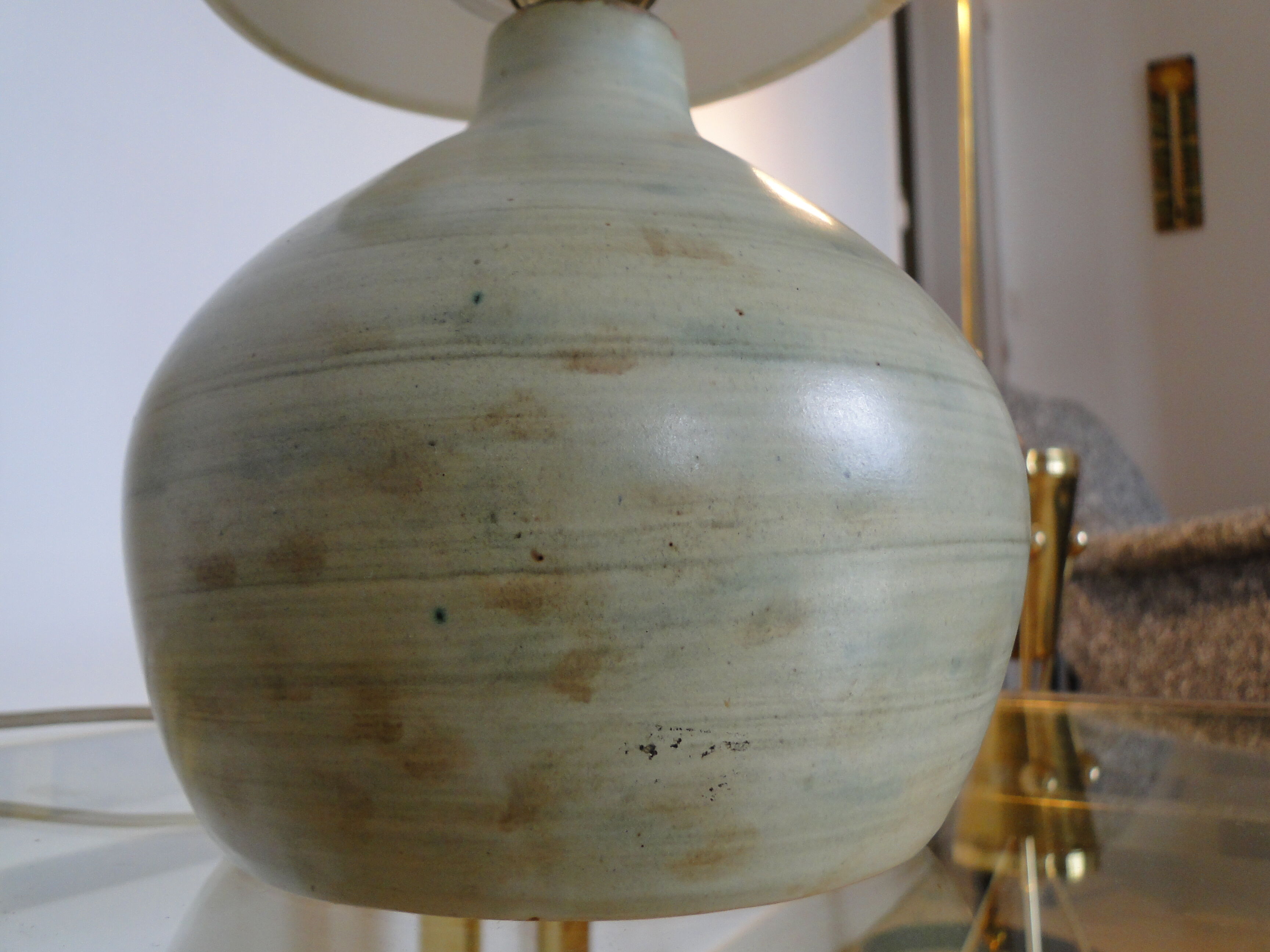 Vintage ceramic bedside table lamp from 1959 France