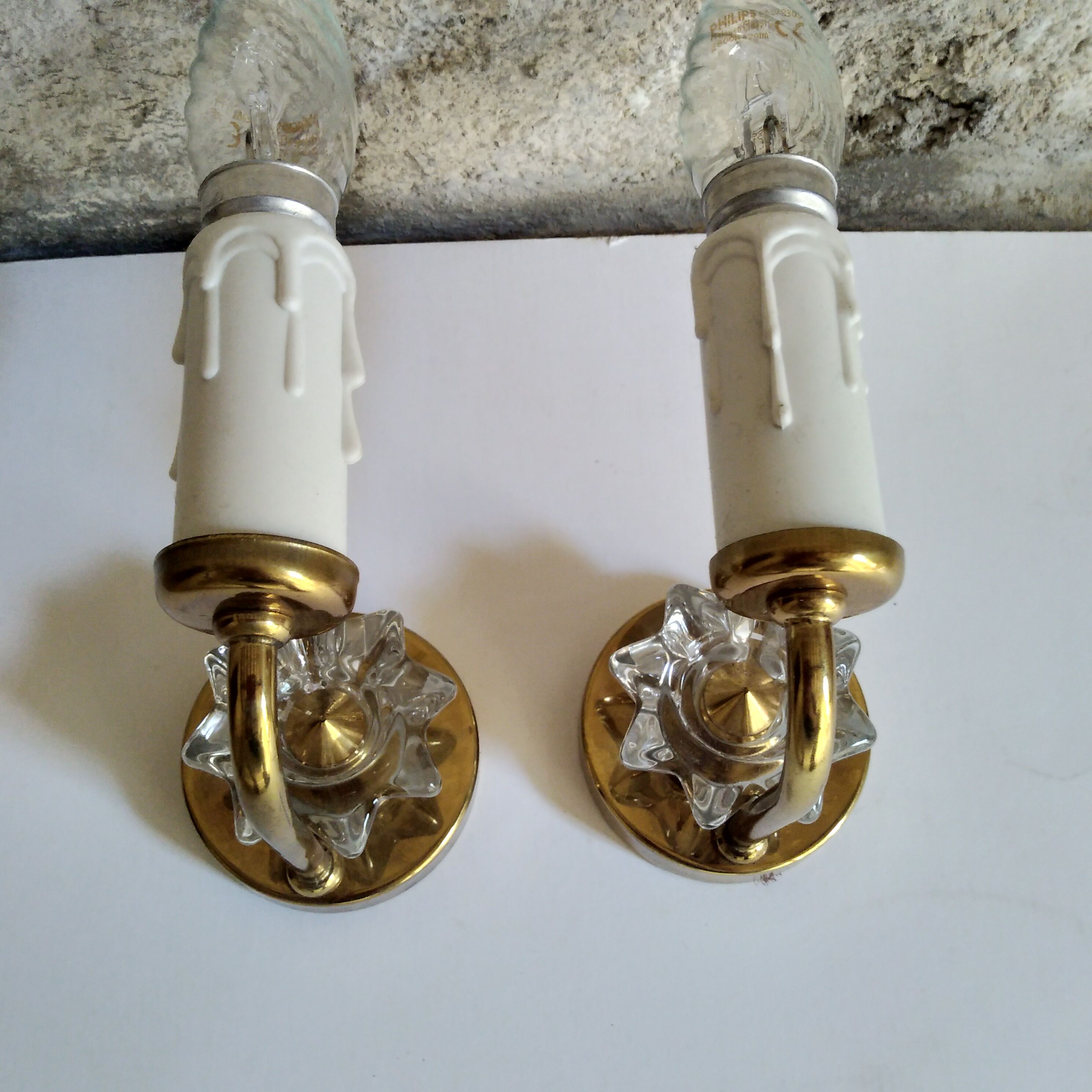 Pair of wall lamps 1960