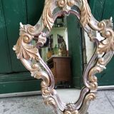 MIRROR IN LOUIS XV STYLE WITH GILDING AND SILVERING