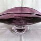 Art Deco style pedestal centrepiece in thick crystal from Val Saint Lambert, 1970s.