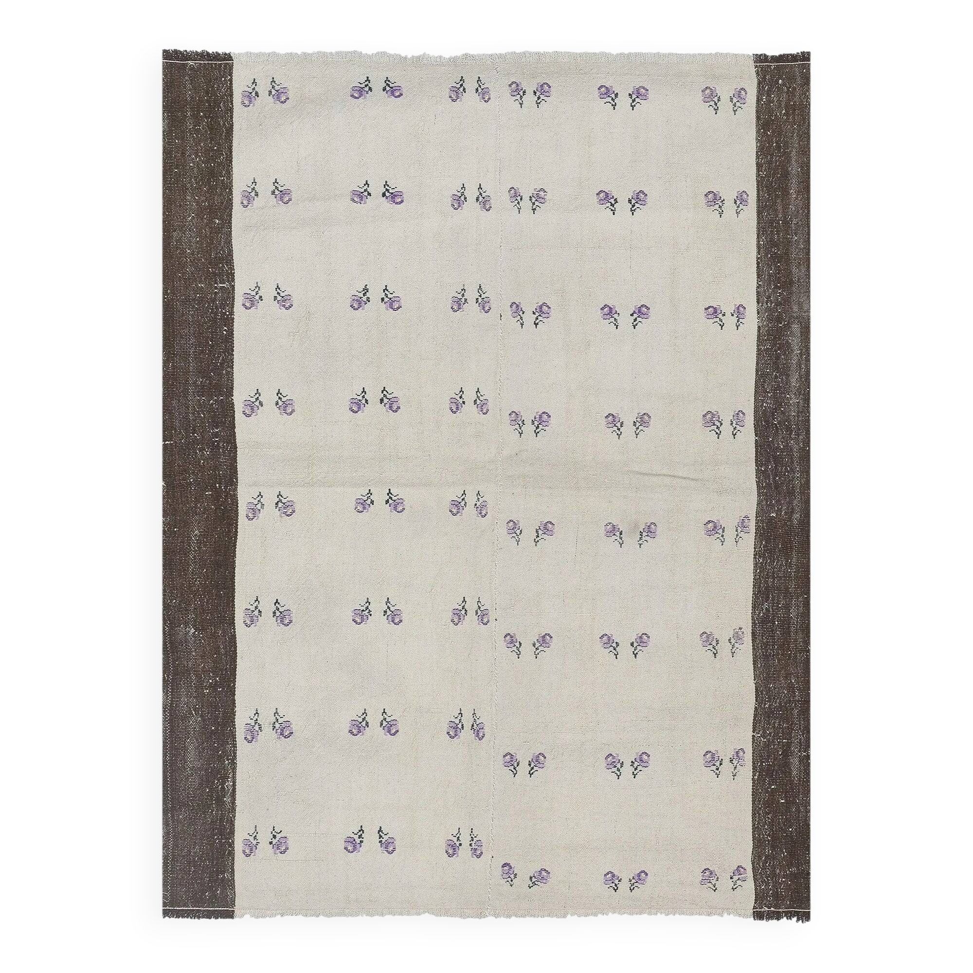 Vintage Turkish kilim, handwoven, 119x162 cm.