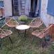 Salon en rotin vintage