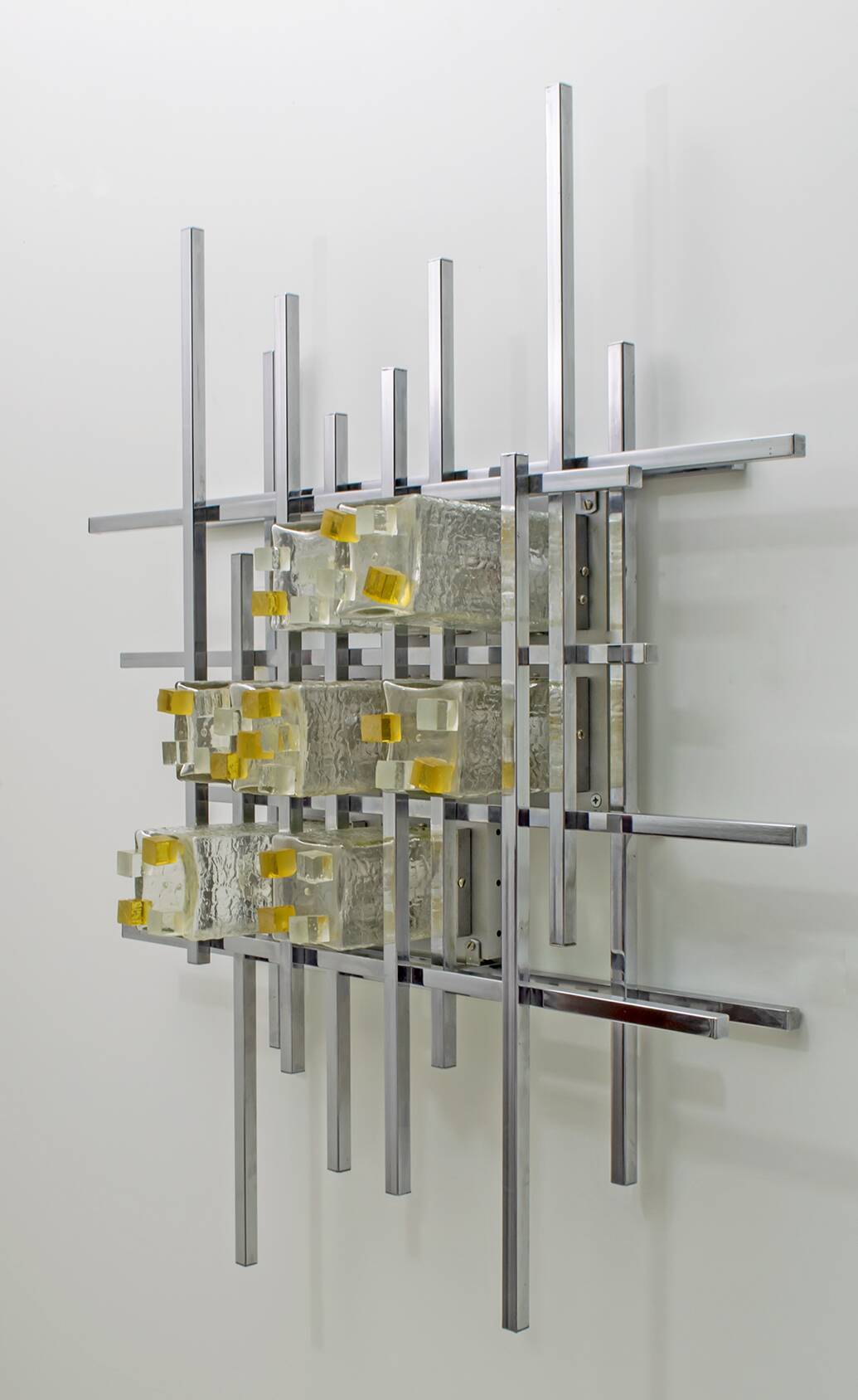 Albano Poli Mid-Century Modern Italian Single Sculture Sconce by Poliarte