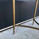 Vintage coffee table with glass top